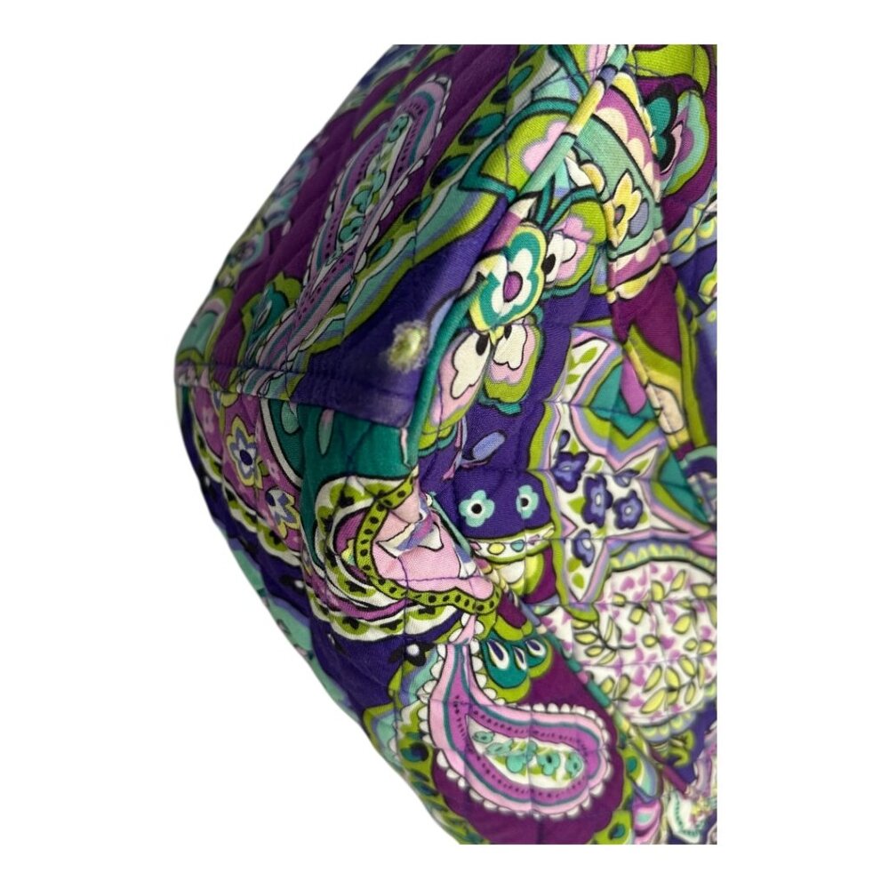 Vera Bradley Signature Laptop Tote Bag Multicolored Paisley Print - Picture 9 of 14